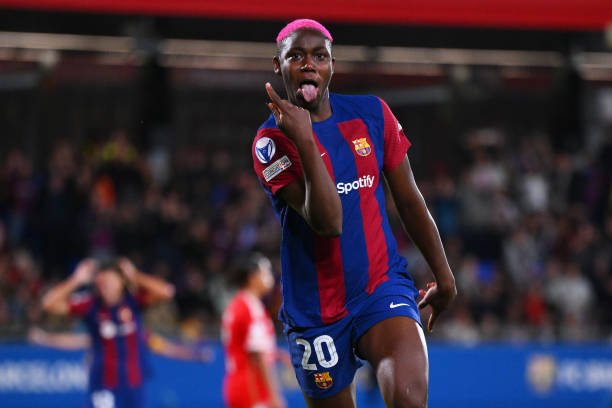 Oshoala Scores in First Barca Face-Off, Bay FC Falls 5-2